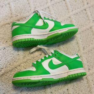 Brand New Nike Vibrant Green and White Sneakers